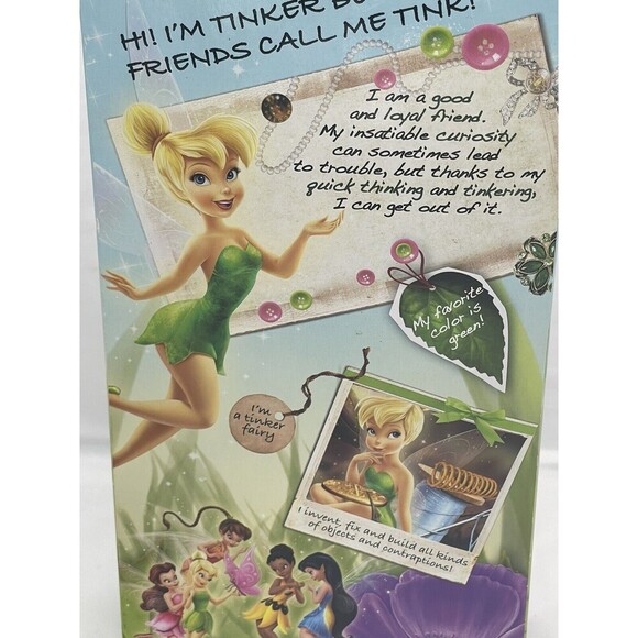 2012 JAKKS PACIFIC DISNEY FAIRIES DOLL TINK VIOLET FLOWER NEW IN BOX - Picture 15 of 16